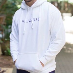 Seaside Logo White Men's Hoodie
